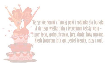 Kobiety wyskakujące z tortu z życzeniami urodzinowymi dla chłopaka